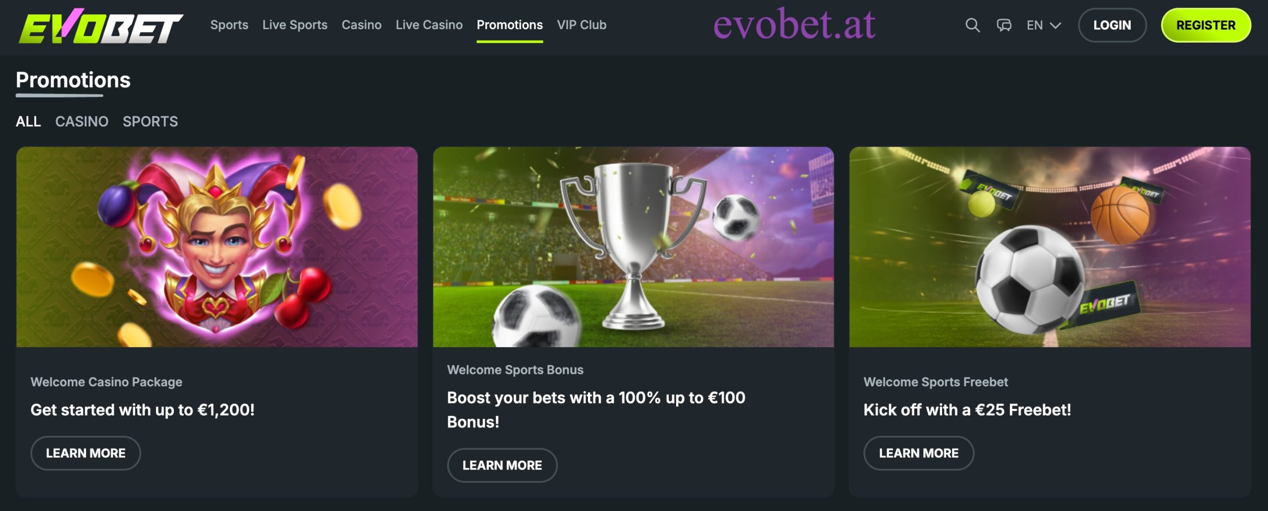 Evobet Casino Bonusangebote